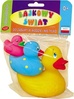 Vannimänguasi Tullo Ducks AM 005A, 3 tk, sinine/kollane/roosa
