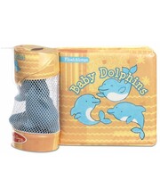 Vannimänguasjade komplekt raamatuga Melissa & Doug Baby Dolphins, sinine/oranž
