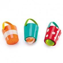 Vannimänguasjade komplekt Hape Happy Buckets E0205, erinevad värvid