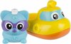 Vannimänguasjade komplekt Playgro Rainy Raccoons Submarine 4087629, 2 tk, erinevad värvid