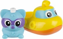 Vannimänguasjade komplekt Playgro Rainy Raccoons Submarine 4087629, 2 tk, erinevad värvid