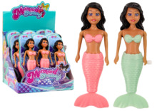 Vannimänguasi Lean Toys keeratav merineitsi, türkiis/roosa, 18 cm