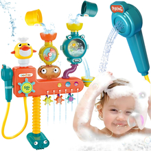 Vannimänguasi kraan Woopie Baby Overflow Duck, erinevad värvid
