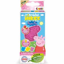 Mini vannipommide komplekt Inkee Peppa Pig 44001EN, 3x15 g
