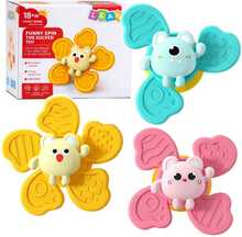 Vannimänguasjade komplekt Lean Toys Funny Spin The Sucker, 3 tk, erinevad värvid