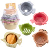 Vannimänguasjade komplekt Lean Toys 2in1 tassitorn, 6 tk, pastellvärvides