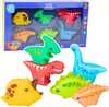 Kummist vannidinosaurused Lean Toys, 6-osaline komplekt lastele