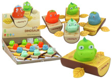 Vannimänguasi Lean Toys dinosaurus paadis, erinevad värvid