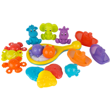 Vannimänguasjade komplekt Playgro 0188413, 15 tk, erinevad värvid