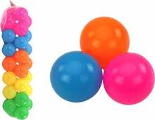 Plastikust pallid basseini jaoks Lean Toys 7 cm, 30 tk, erinevad värvid