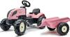 Pedaaltraktor Falk Country Star 2056L, roosa, haagise ja helisignaaliga