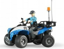 Mänguasi politsei ATV Bruder Police Quad-Bike koos politseiniku ja tarvikutega 63010