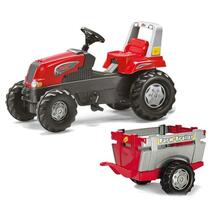 Pedaaltraktor Rolly Toys Junior RT, punane