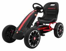 Polsterdatud pedaalkart ABARTH, must