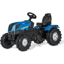 Lastetraktor pedaalidega New Holland FarmTrac Rolly Toys, sinine