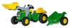 Pedaaltraktor Rolly Toys John Deere kopaga ja haagisega