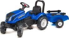 Pedaaltraktor Falk New Holland 3080AB haagisega, sinine