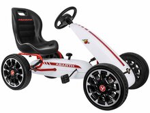 Pedaalkart GoKart, valge