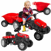 Pedaaltraktor Pilsan, punane