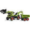 Pedaaltraktor Falk Claas, roheline