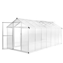 vidaXL kasvuhoone, 421x190x195cm, alumiinium, 15,6 m3