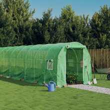 Kasvuhoone vidaXL terasraamiga, 24x2x2m, 48m2, roheline
