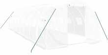 Kasvuhoone vidaXL terasraamiga, 8x3x2m, 24m2, valge
