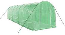 Kasvuhoone terasraamiga, 8x2x2m, 16m2, roheline