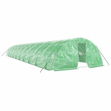 vidaXL kasvuhoone terasraamiga, 20x5x2,3m, 100m2, roheline