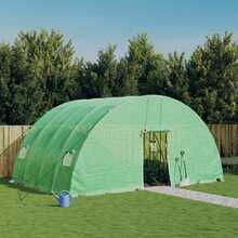 vidaXL kasvuhoone terasraamiga, 6x4x2,85m, 24m2, roheline