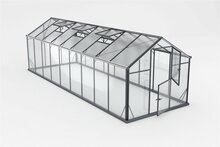 Kasvuhoone Gampre Sanus Hybrid L-15, karastatud klaas, 6.40 x 2.20 m, 6 mm