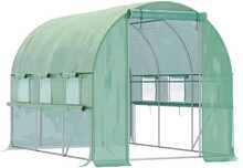 Kasvuhoone Outsunny, roheline, 2,95 x 2 x 2 m