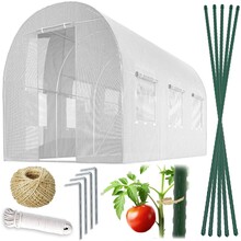 Aiandustunnel Plonos, 2 x 3 m (6 m2), valge