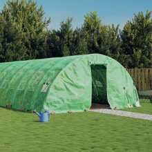 Kasvuhoone vidaXL terasraamiga, 10x5x2,3m, 50m2, roheline