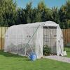 Kasvuhoone terasraamiga, 4x2x2m, 8 m2, valge