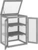 Puidust mini kasvuhoone Outsunny, 58 x 44 x 78 cm, hall