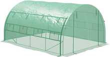 Kasvuhoone Outsunny, roheline, 3,97 x 3 x 2 m