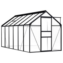 vidaXL kasvuhoone, antratsiithall, alumiinium, 7,03m2
