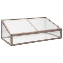 vidaXL kasvuhoone, 110x58,5x39cm, hall, kuusepuit
