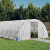 vidaXL kasvuhoone terasraamiga, 22x4x2m, 88m2, valge