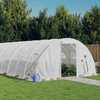 Kasvuhoone vidaXL terasraamiga, 10x4x2m, 40m2, valge