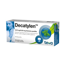 Decatylen 0,25 mg/0,03 mg kõvad pastillid, N40
