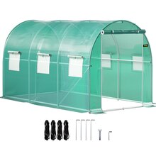 Kasvuhoone Vevor 3.6x2x2 m, terasraam, roheline