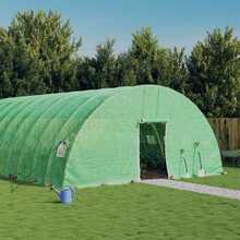 vidaXL kasvuhoone terasraamiga, 24x6x2,85m, 144m2, roheline