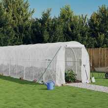 Kasvuhoone terasraamiga, 24x2x2m, 48m2, valge