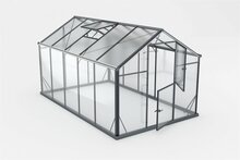 Kasvuhoone Gampre Sanus Hybrid L-8, karastatud klaas, 3.60 x 2.20 m, 6mm