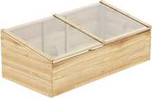 Kasvuhoone Outsunny puidust mini, 100x50x35 cm, naturaalne