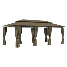 Paviljon kardinatega, 600x298x270 cm, taupe