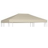 vidaXL varjualuse katus, 4x3m, 310g/m2, kreemjas