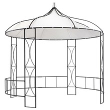 Paviljon vidaXL, 300x290 cm, valge